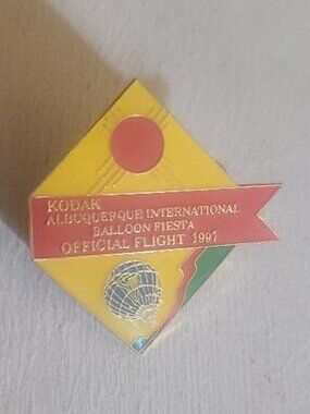 Albuquerque NM International Balloon Fiesta Vintage 1991 Kodak Flight Lapel Pin